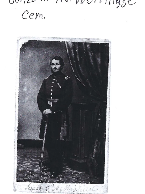 Portrait of Lt. Thomas A. Maxfield, 21st Maine Volunteers, Civil War